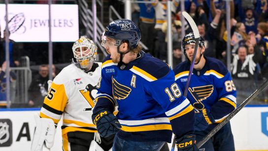 Blues Win 11th Straight, Edging Penguins 5-4 in OT (St Louis Blues)