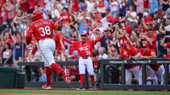 Lars Nootbaar Returns But There Are Too Many Cooks In The Kitchen With Cardinals Outfield. Photo by Credit: Jeff Curry-Imagn Images