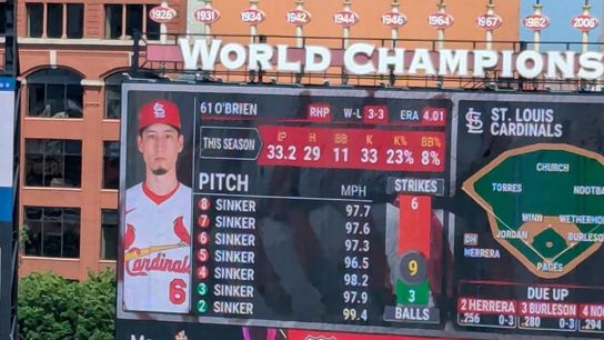 Just in time: O'Brien's gutsy pivot on pitch selection was an intense moment in Cardinals win (sports)