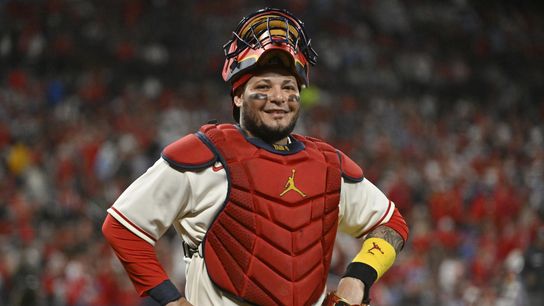 Yadier Molina Returns To The Cardinals Dugout Tonight (St Louis Cardinals)