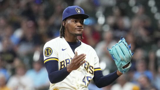 This Abner Uribe celebration calling out the Cardinals has to be seen to be believed (St Louis Cardinals)