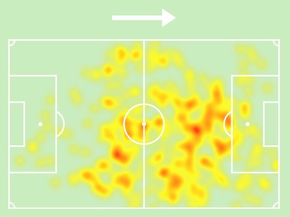 Cedric Teuchert 2024 MLS Heat Map